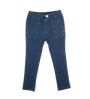 Pull-On Washed Jean Pants - Blue
