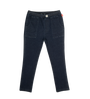 Pull-On Washed Jean Pants - Navy