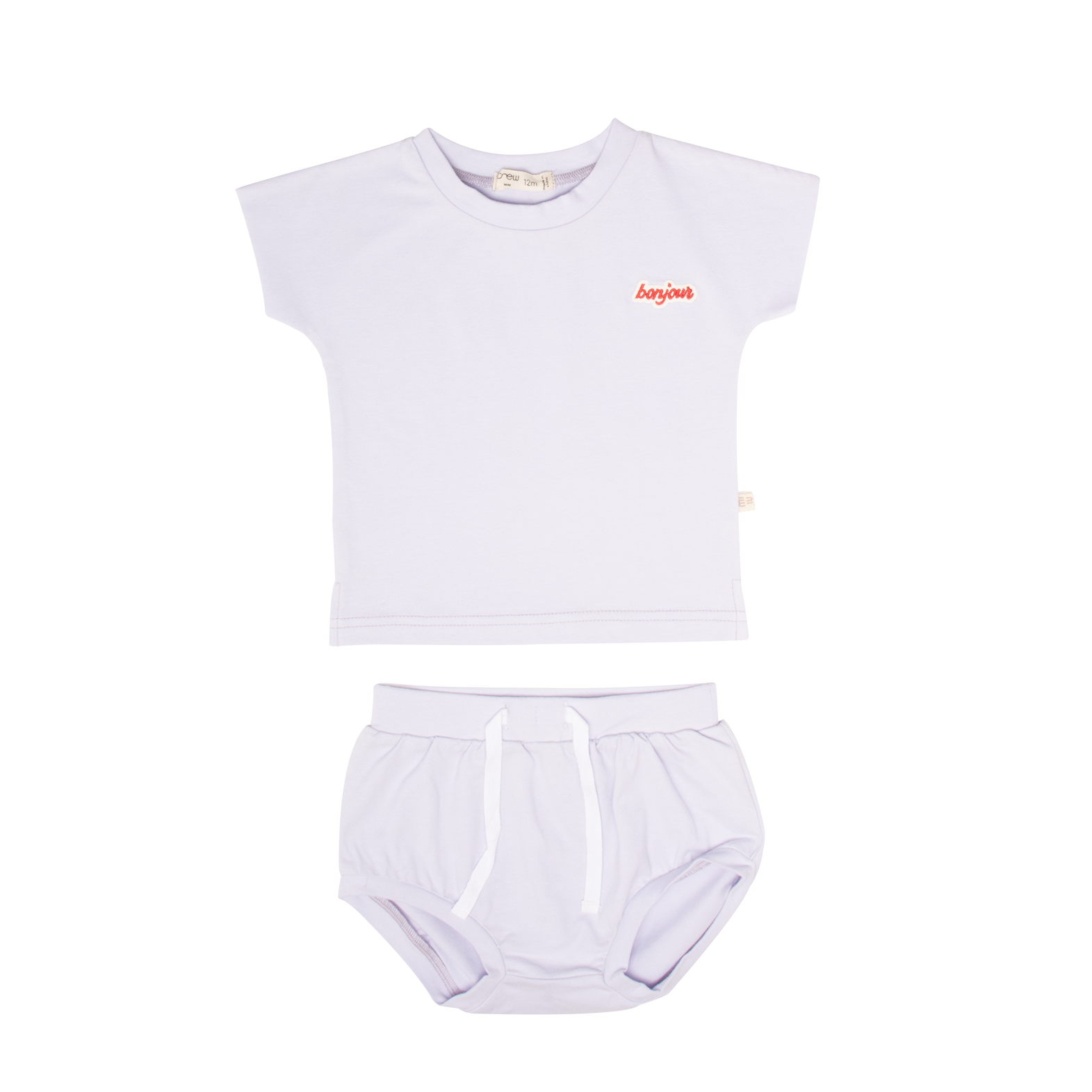 Mila Cotton Short Set - Lavender