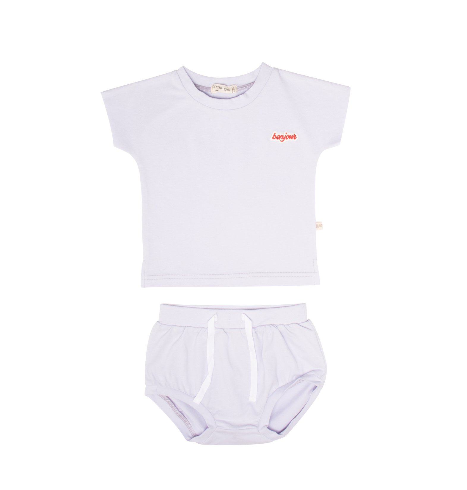 Mila Cotton Short Set - Lavender