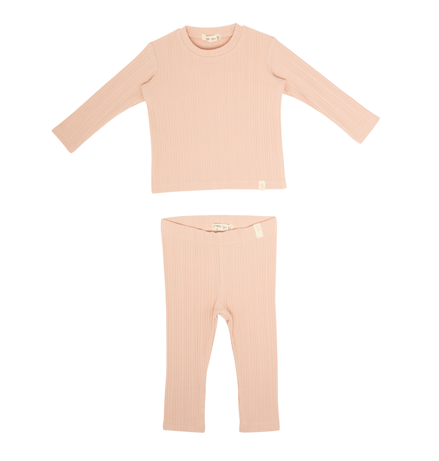 Mila Long Rib Set - Blush