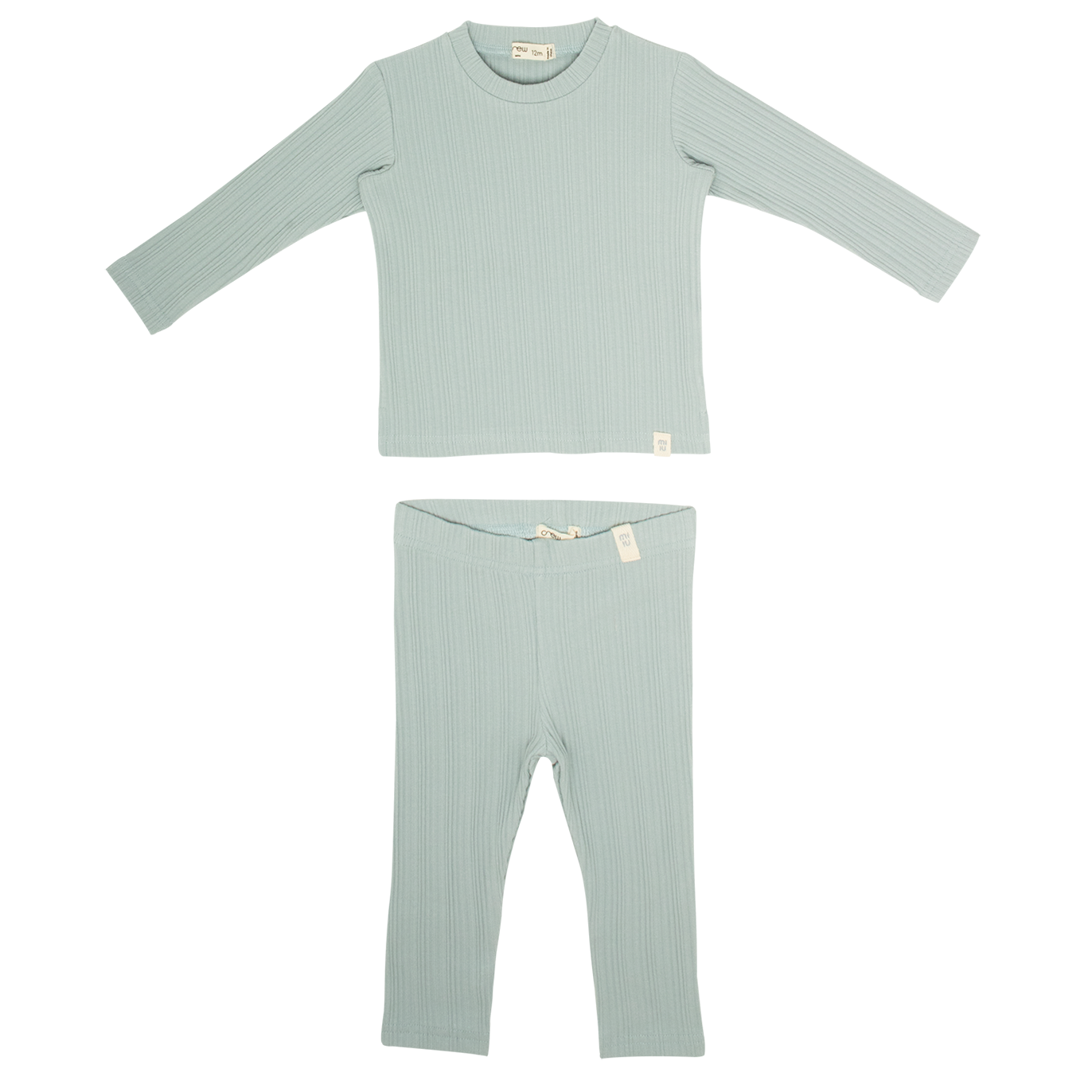 Mila Long Rib Set - Sage