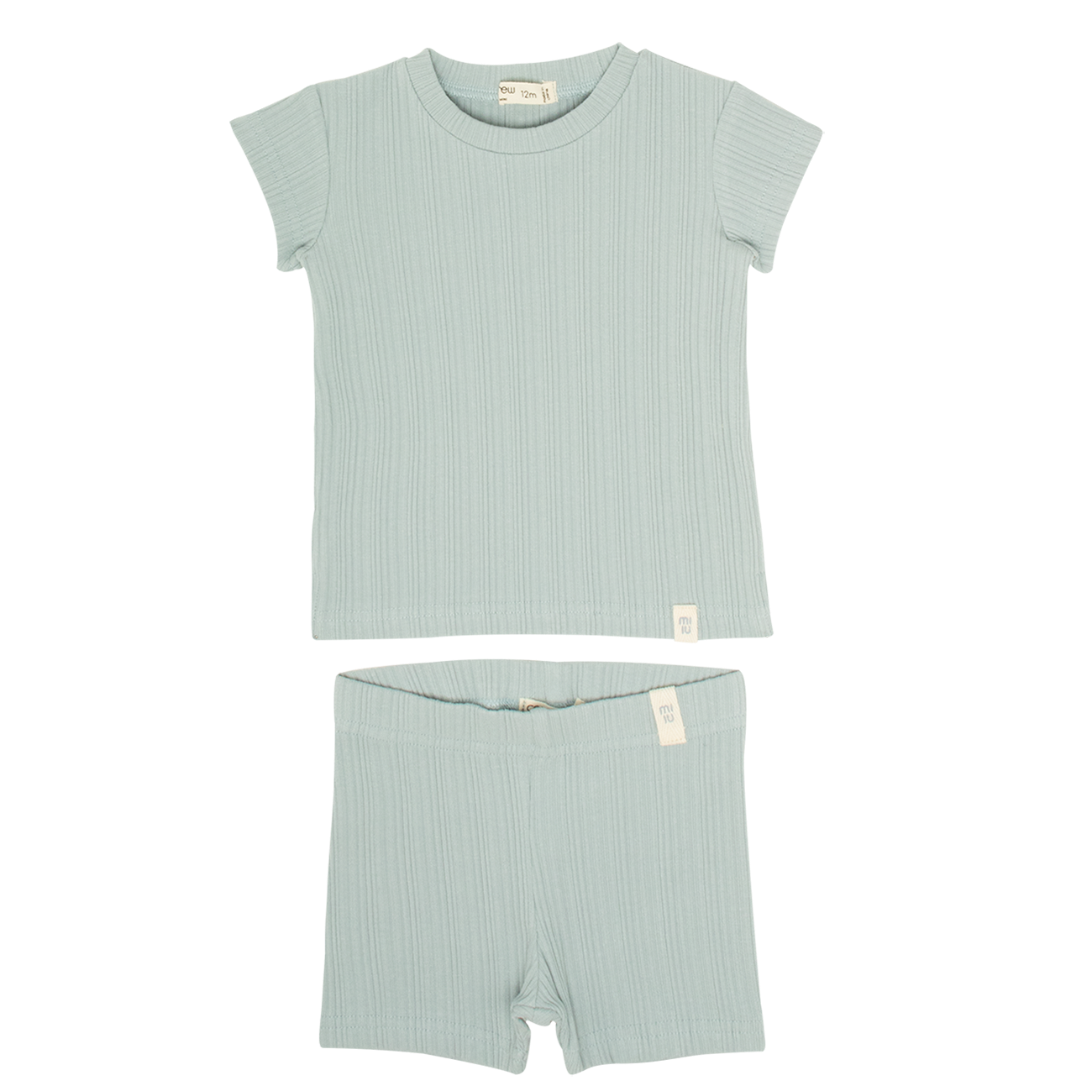 Mila Short Rib Set - Sage