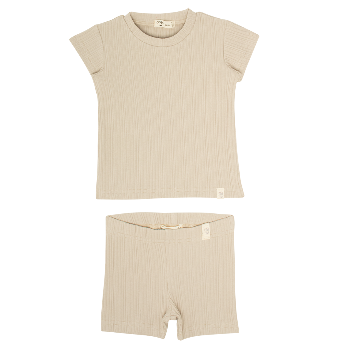Mila Short Rib Set - Taupe