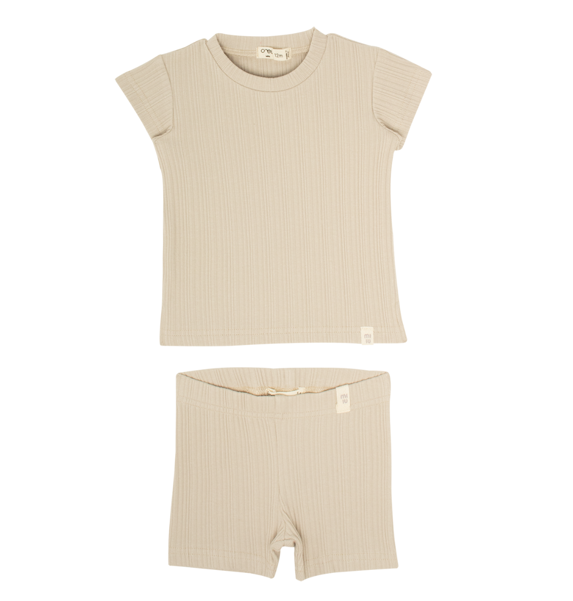 Mila Short Rib Set - Taupe