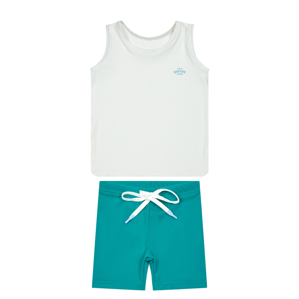 Pier 13 Boy Swim Tank Set - Green