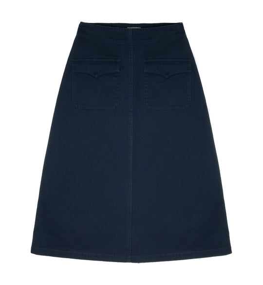 Jenny Midi Skirt - Navy