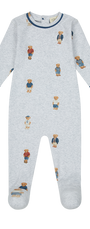 Crew Bear Footie - Grey/Blue