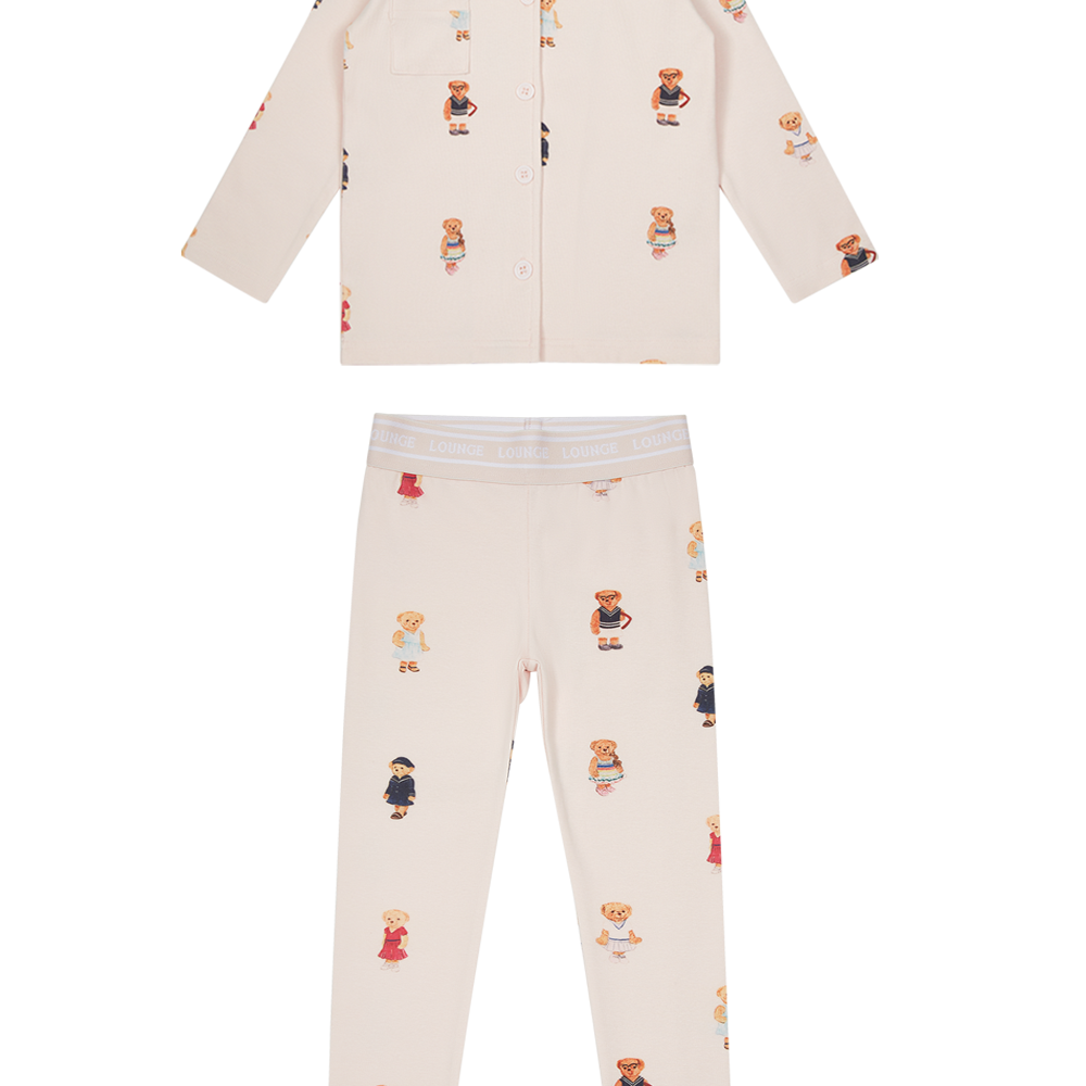 Crew Bear Grandpa Set - Light Pink