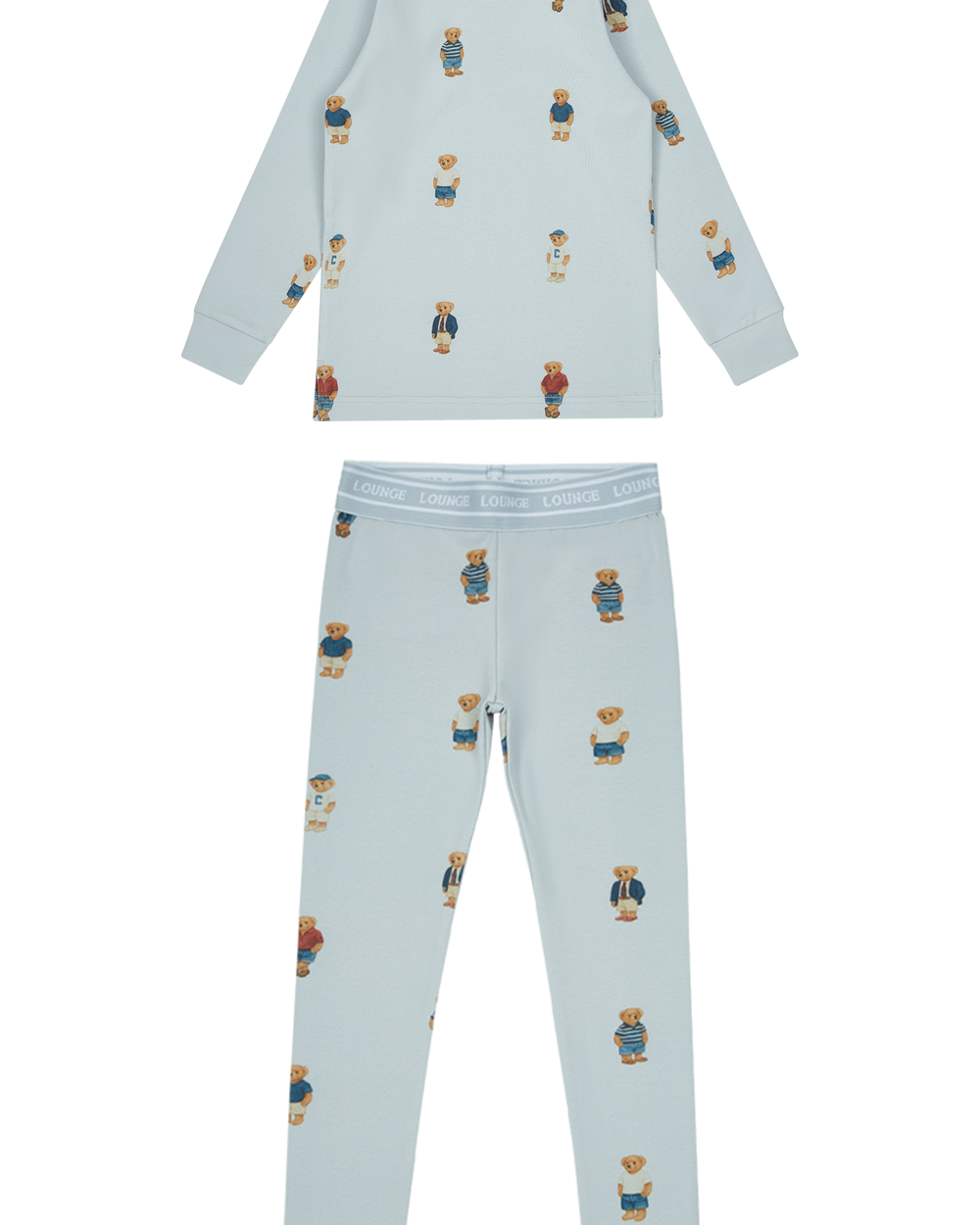 Teddy Crewneck Set - Light Blue