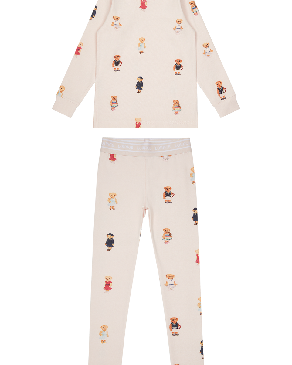 Teddy Crewneck Set - Light Pink