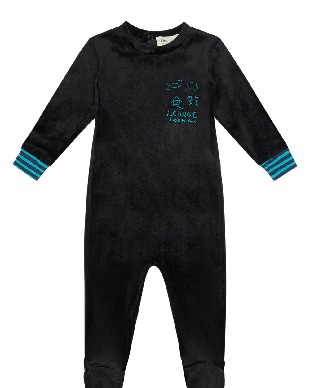 Essential Lounge Footie - Blue