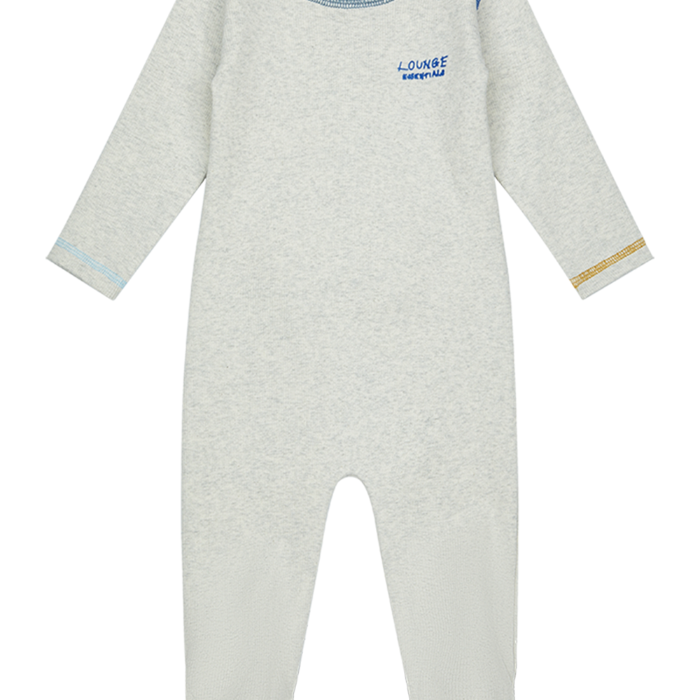 Color Stitch Lounge Footie - Blue