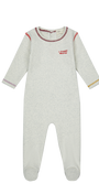 Color Stitch Lounge Footie - Red