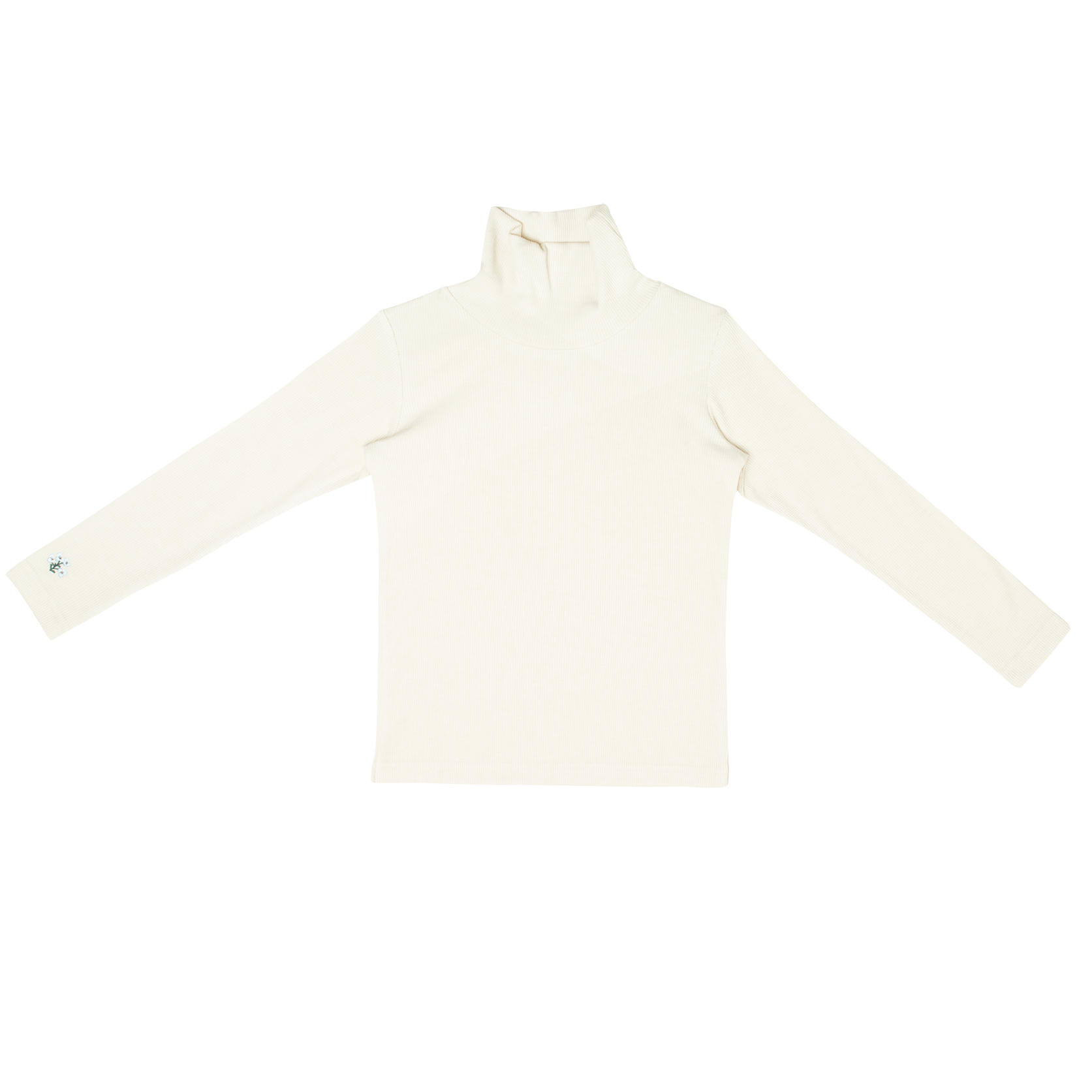Louise Rib Turtleneck - Oatmilk