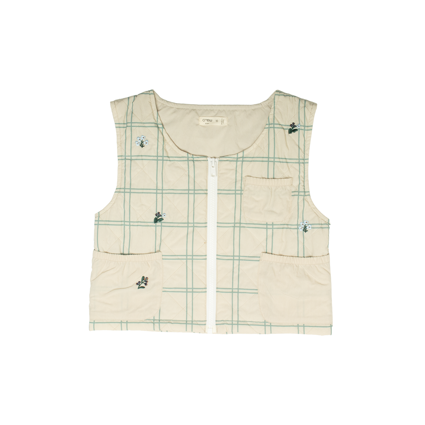 Louise Quilted Vest - Oatmilk
