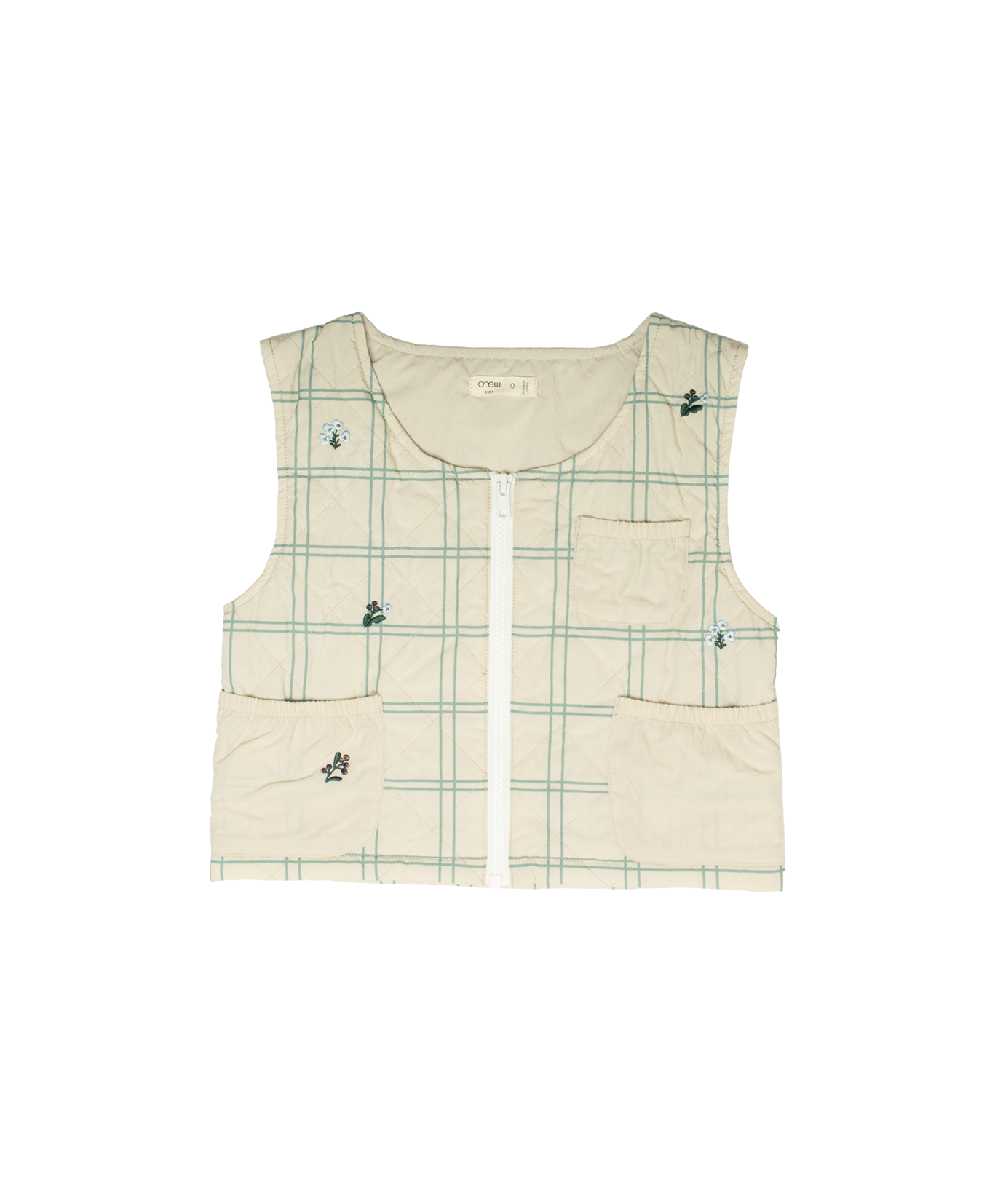 Louise Quilted Vest - Oatmilk