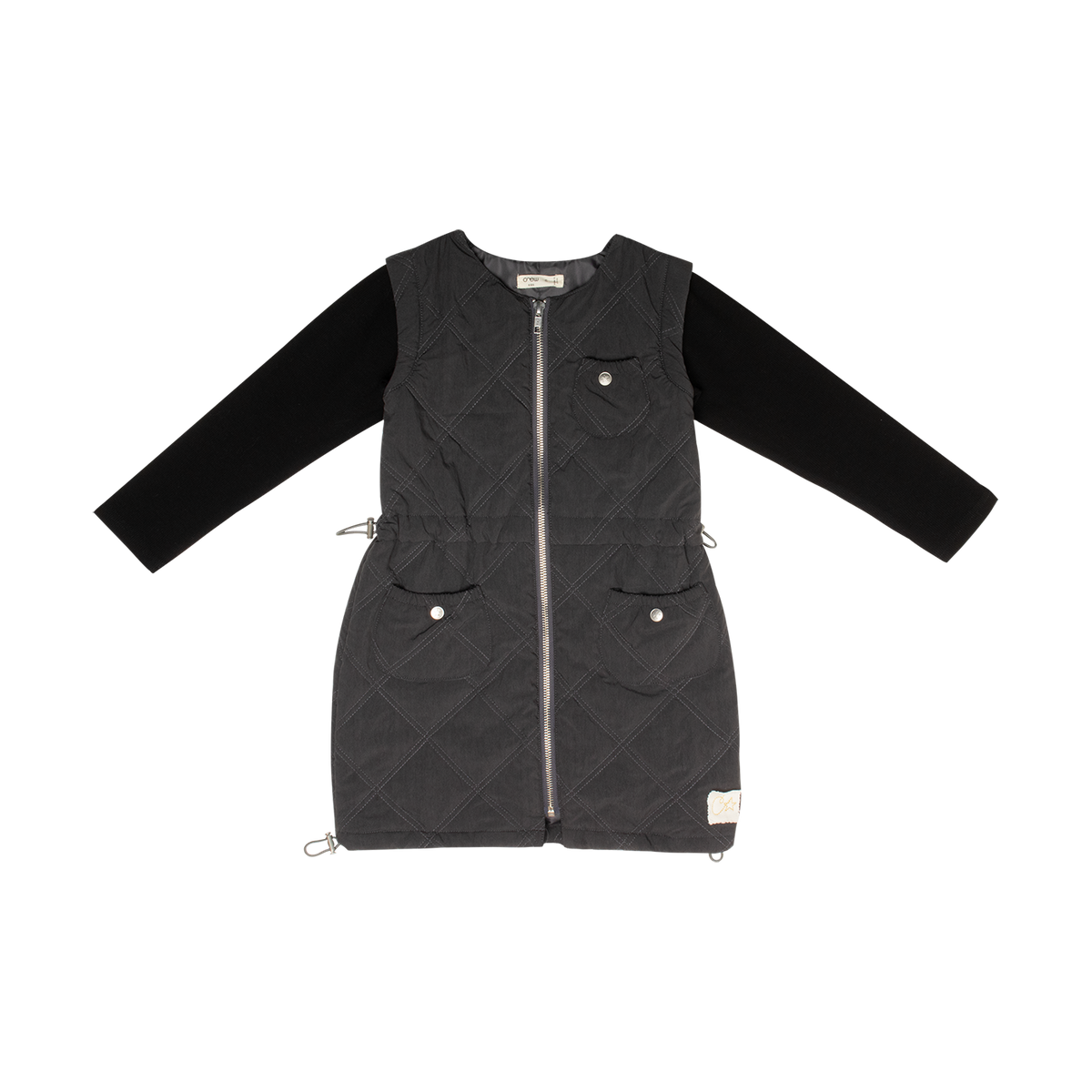Lyla Quilted Dress - Black