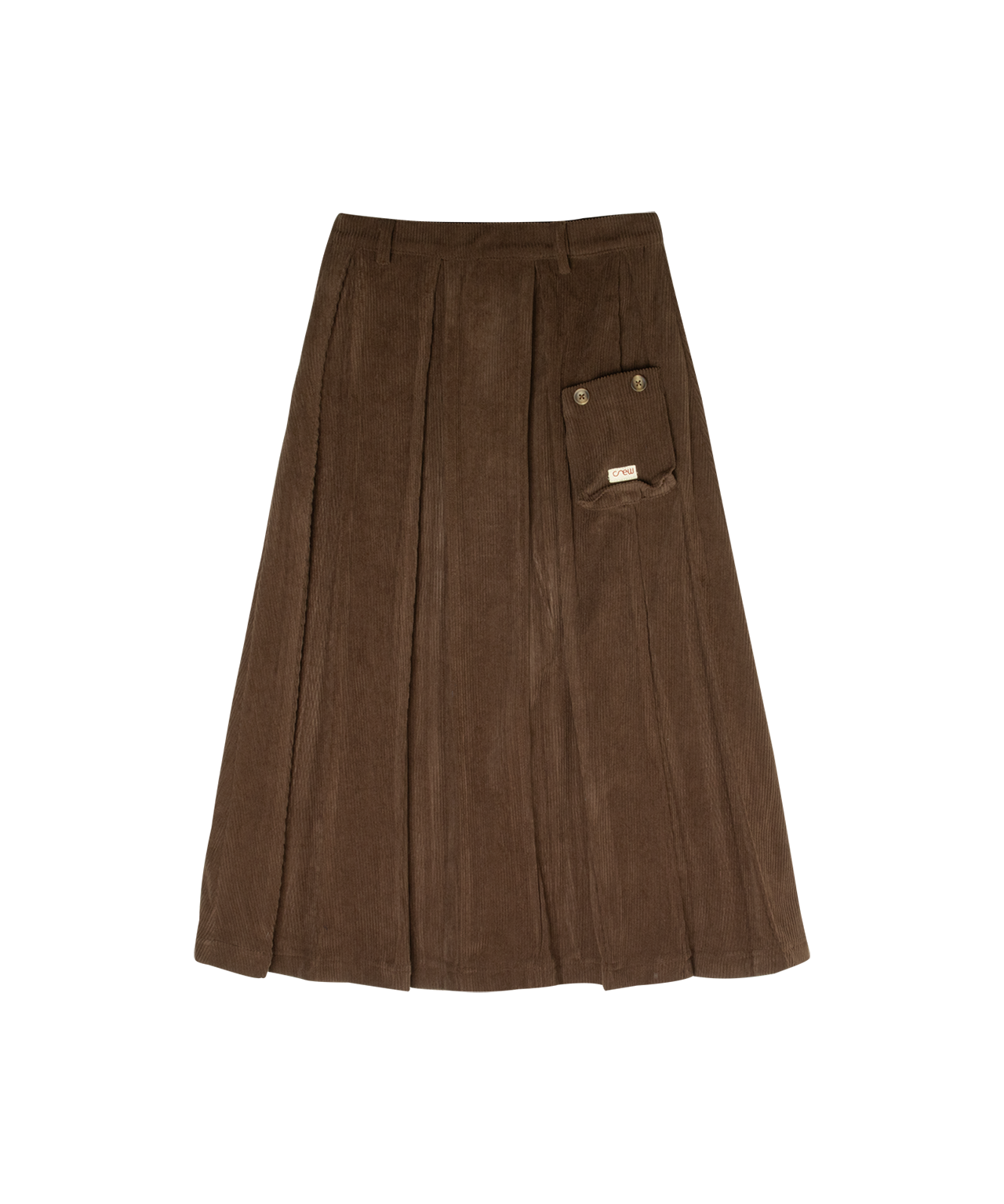 Sofi Pleated Maxi Skirt - Brown