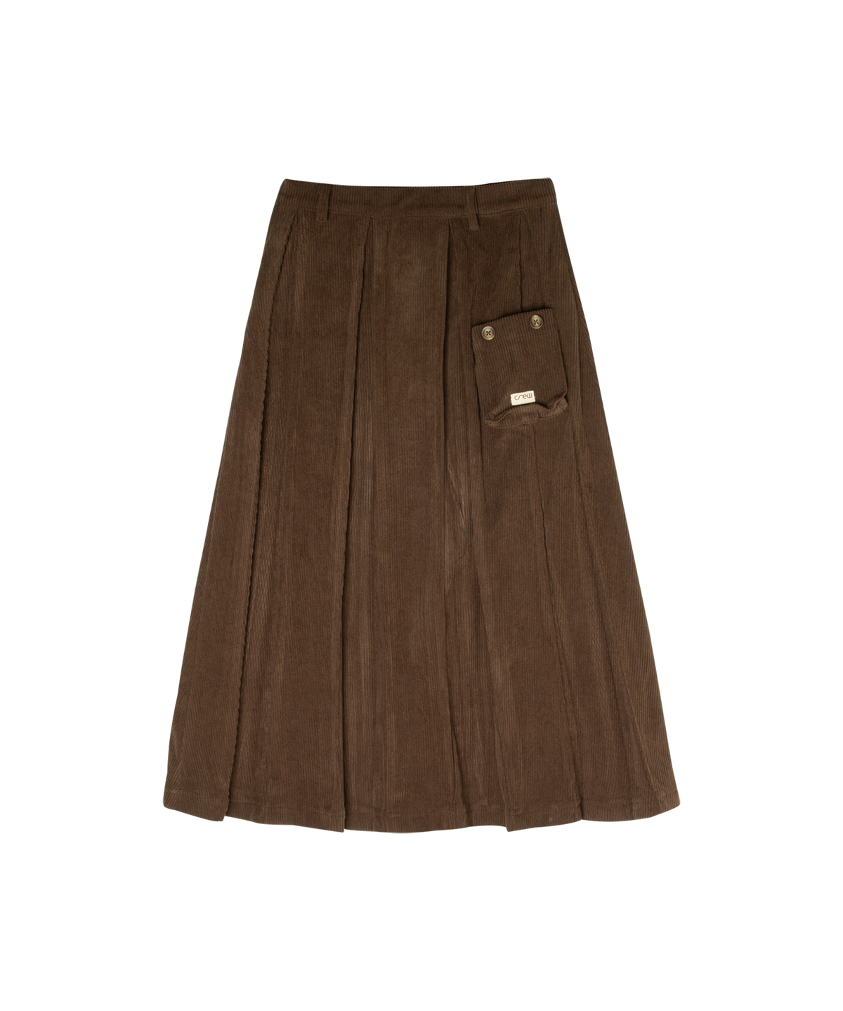 Sofi Pleated Maxi Skirt - Brown