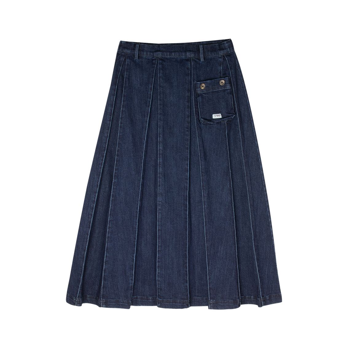 Sofi Pleated Maxi Skirt - Denim