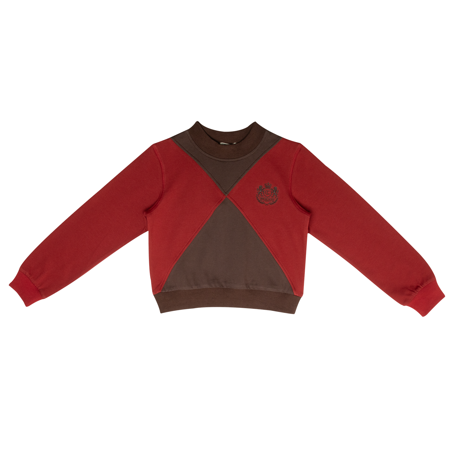 Gia Colorblock Sweatshirt - Brown