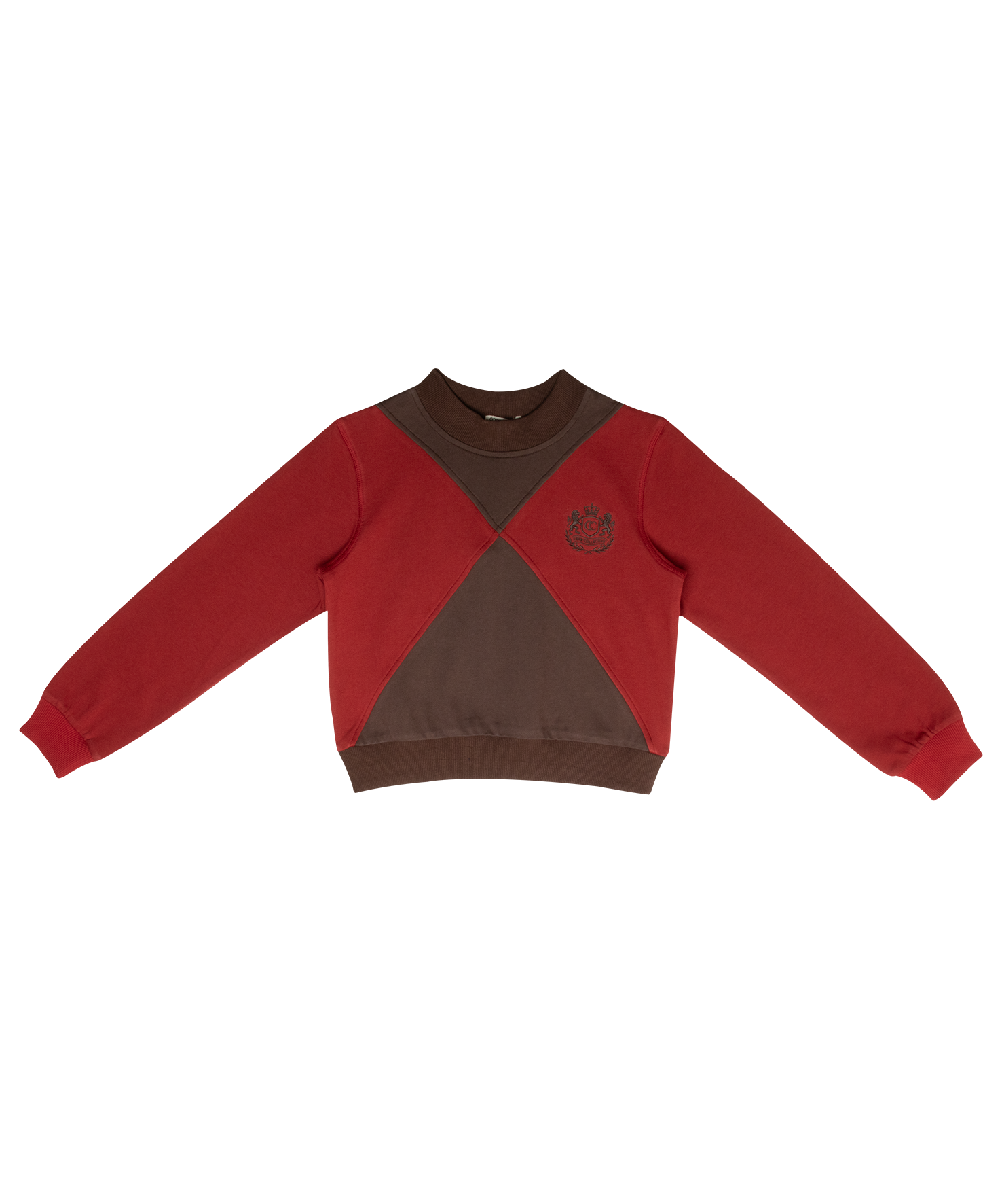 Gia Colorblock Sweatshirt - Brown