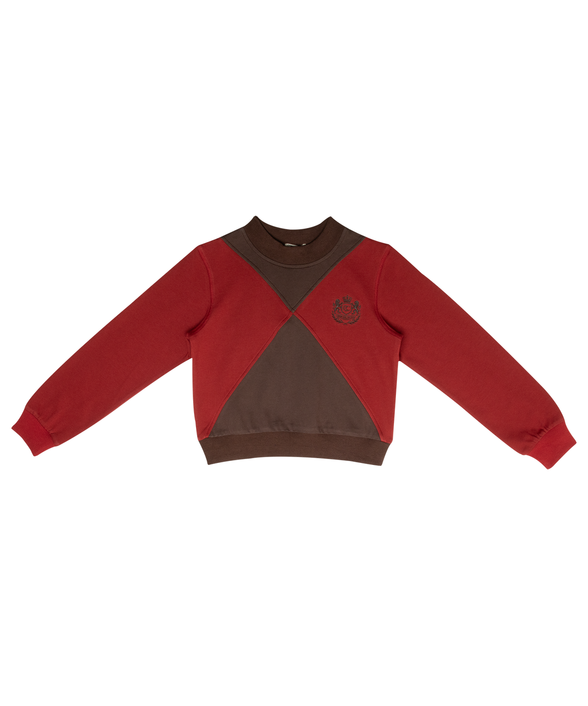 Gia Colorblock Sweatshirt - Brown