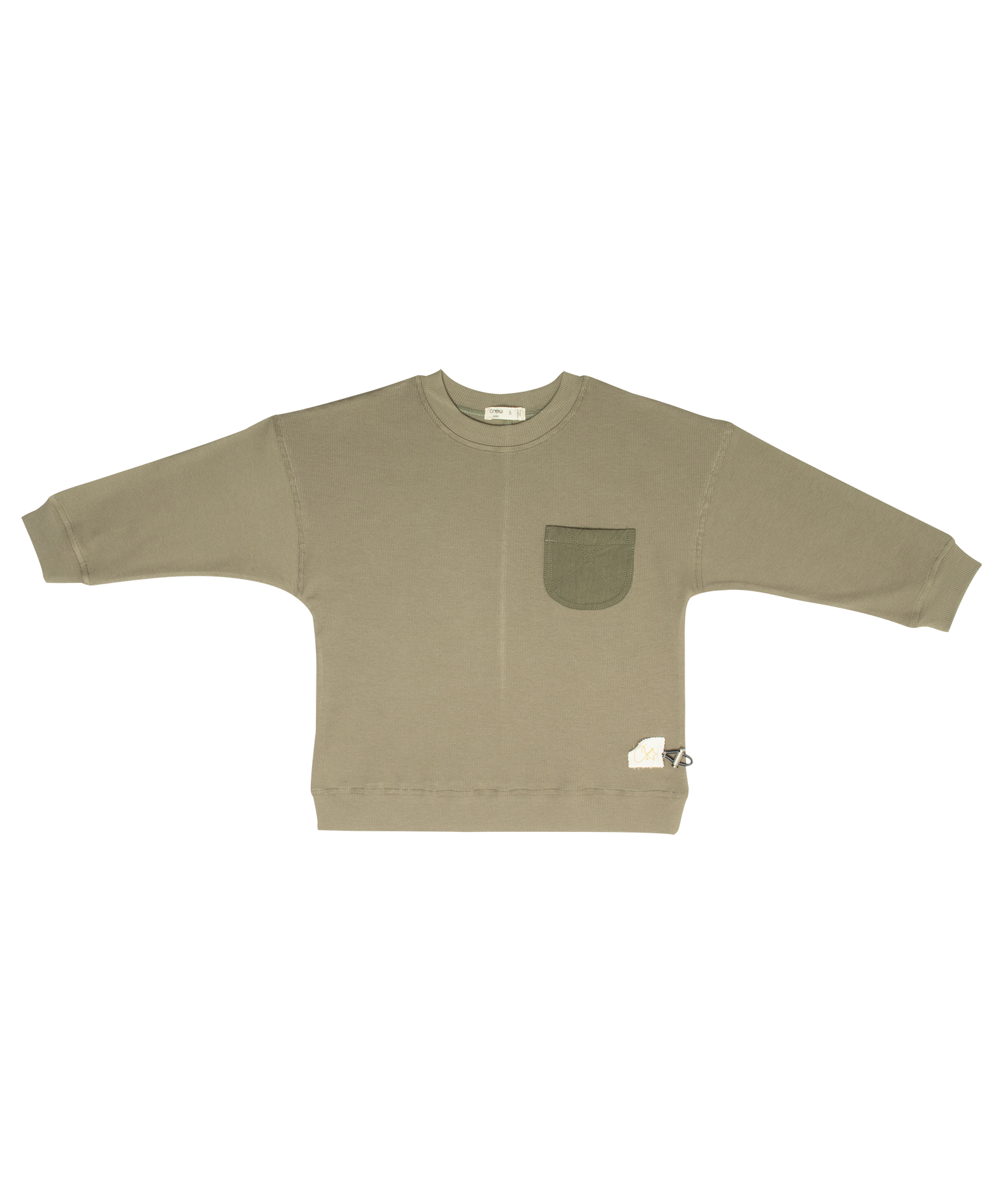 Teddi Ribbed Sweatshirt - Green