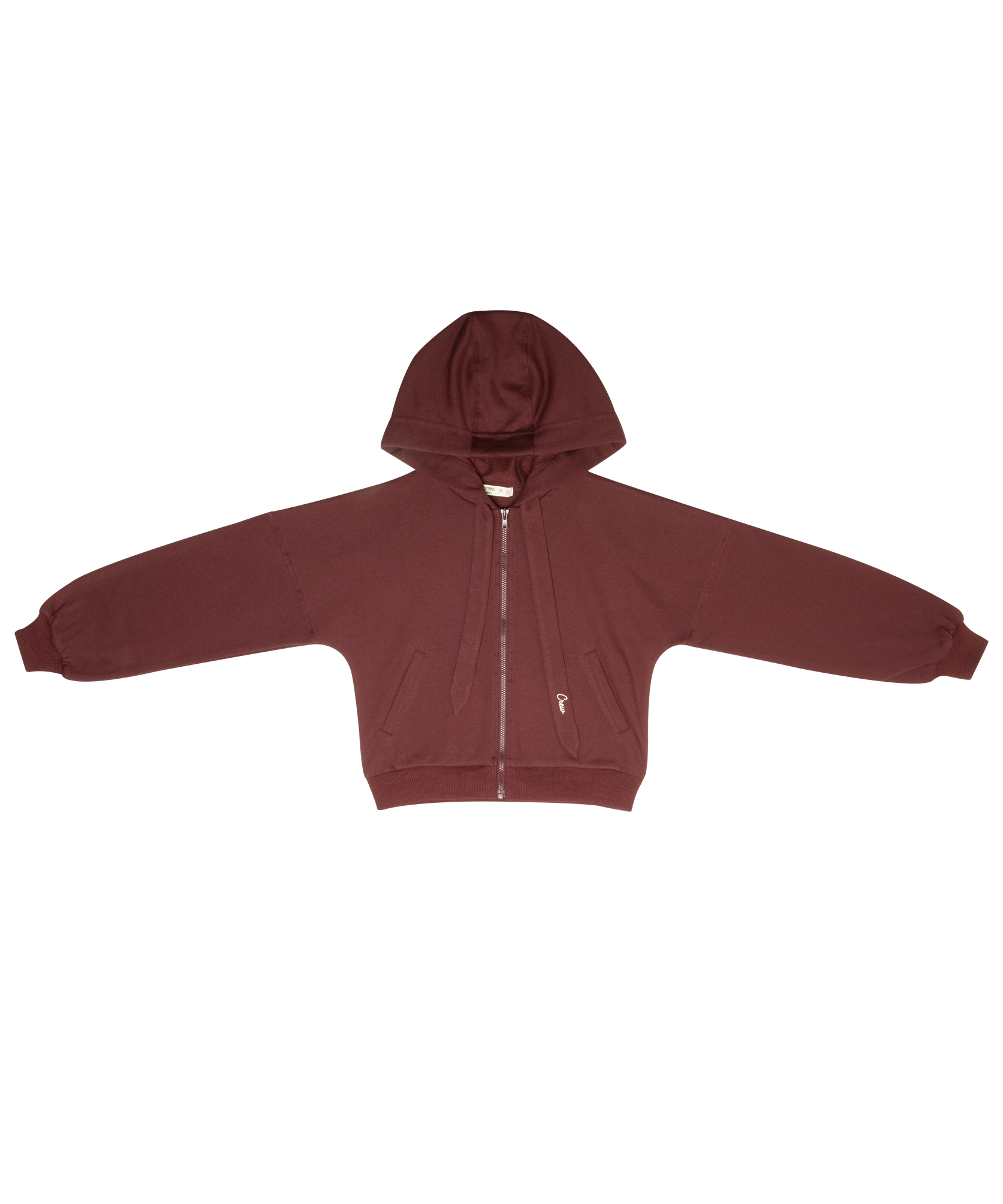 Stella Zip Up Hoodie - Merlot