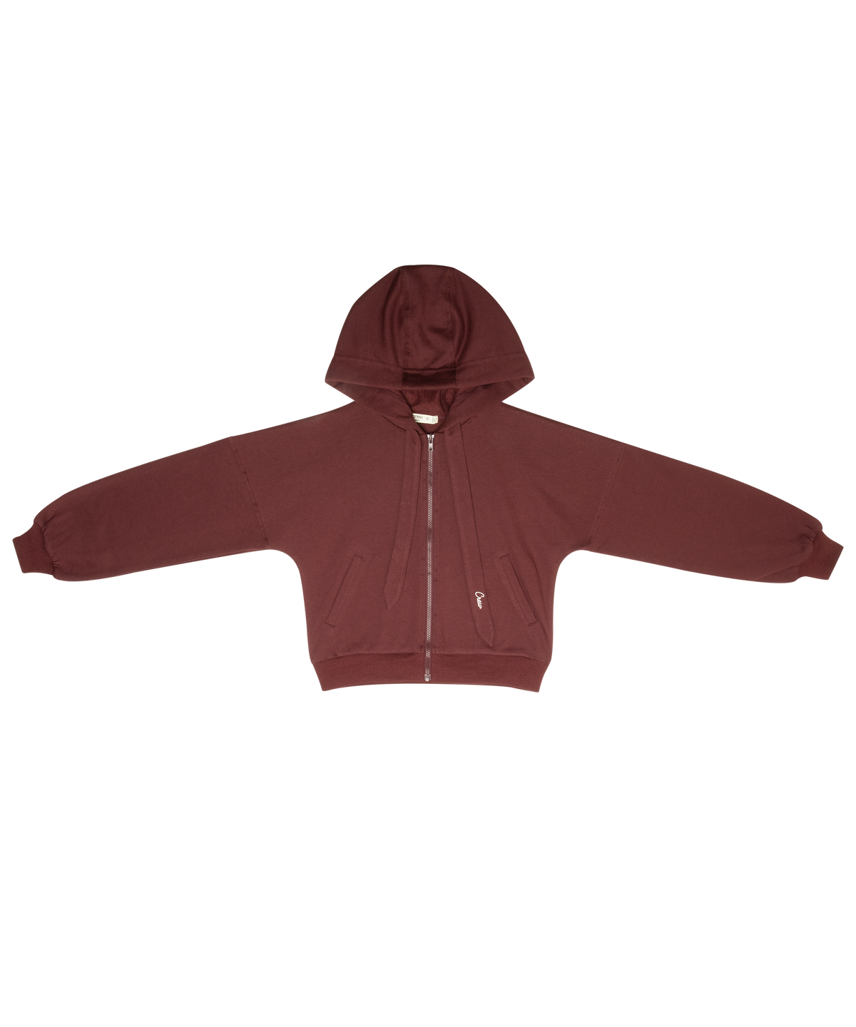 Stella Zip Up Hoodie - Merlot