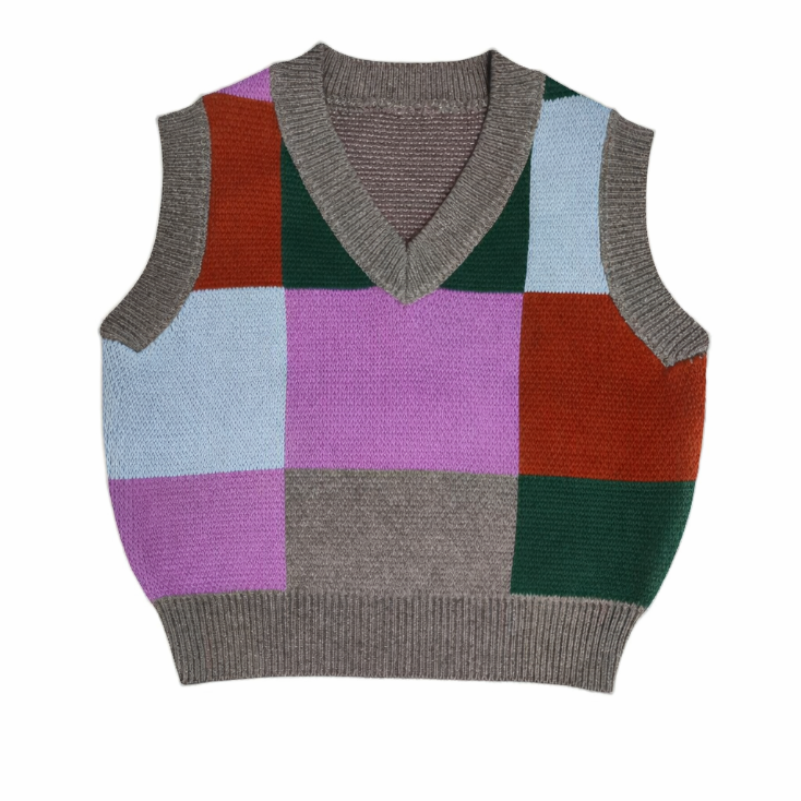 Soft Knit Vest - Grey