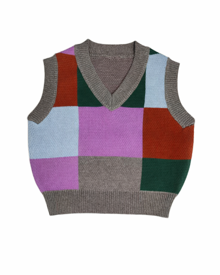 Soft Knit Vest - Grey