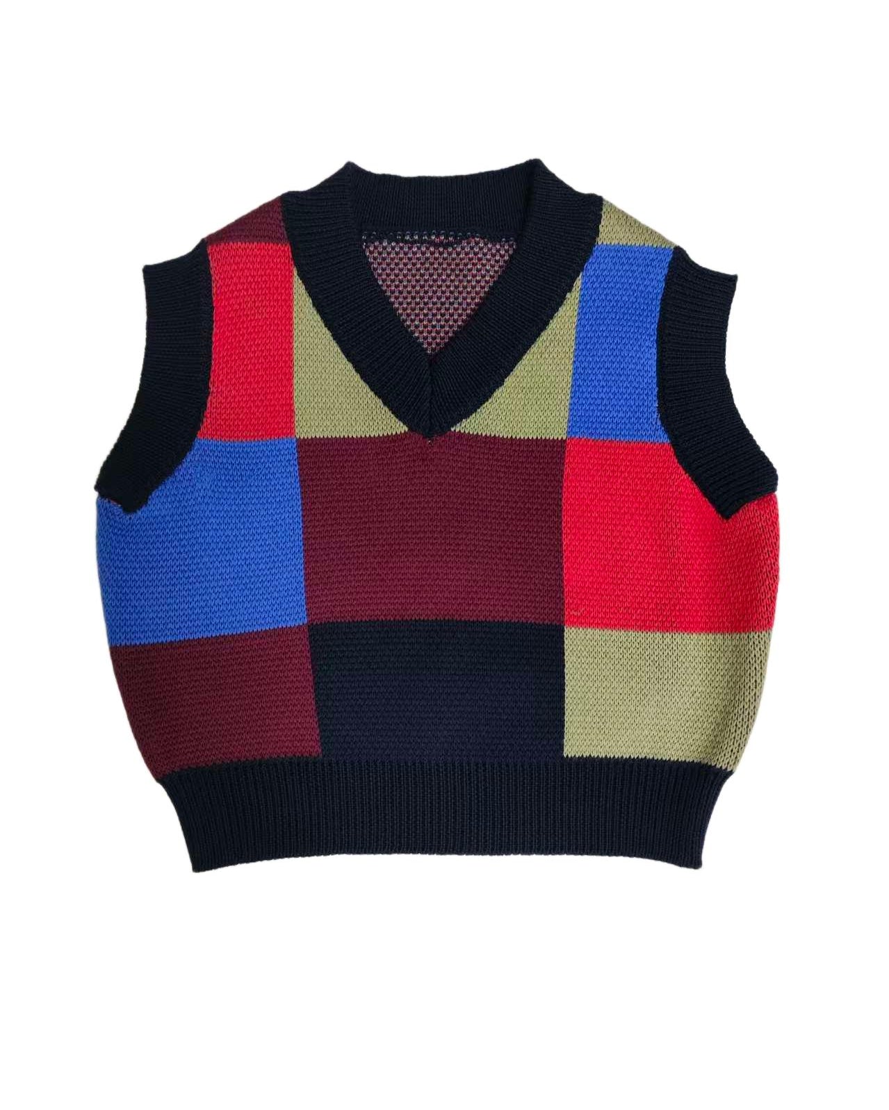 Soft Knit Vest - Navy