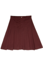 Gracie Denim Skirt - Maroon