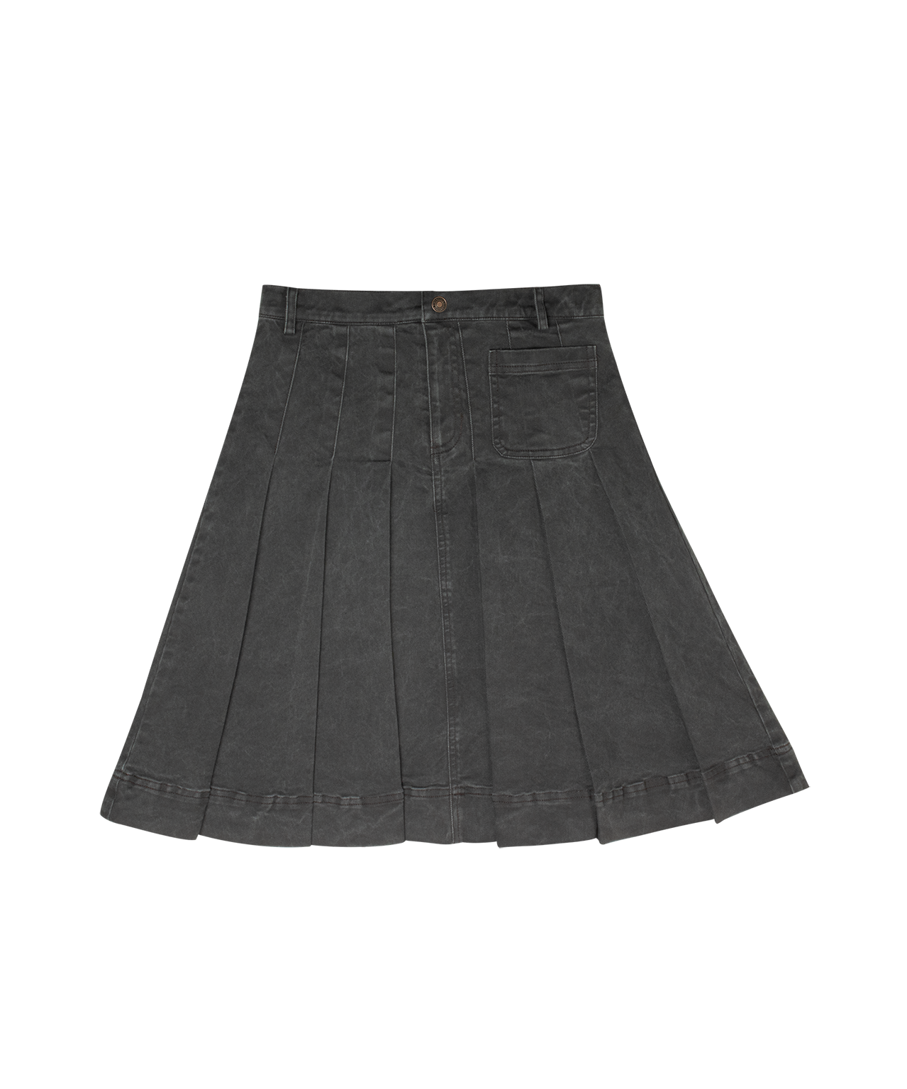 Gracie Denim Skirt - Grey