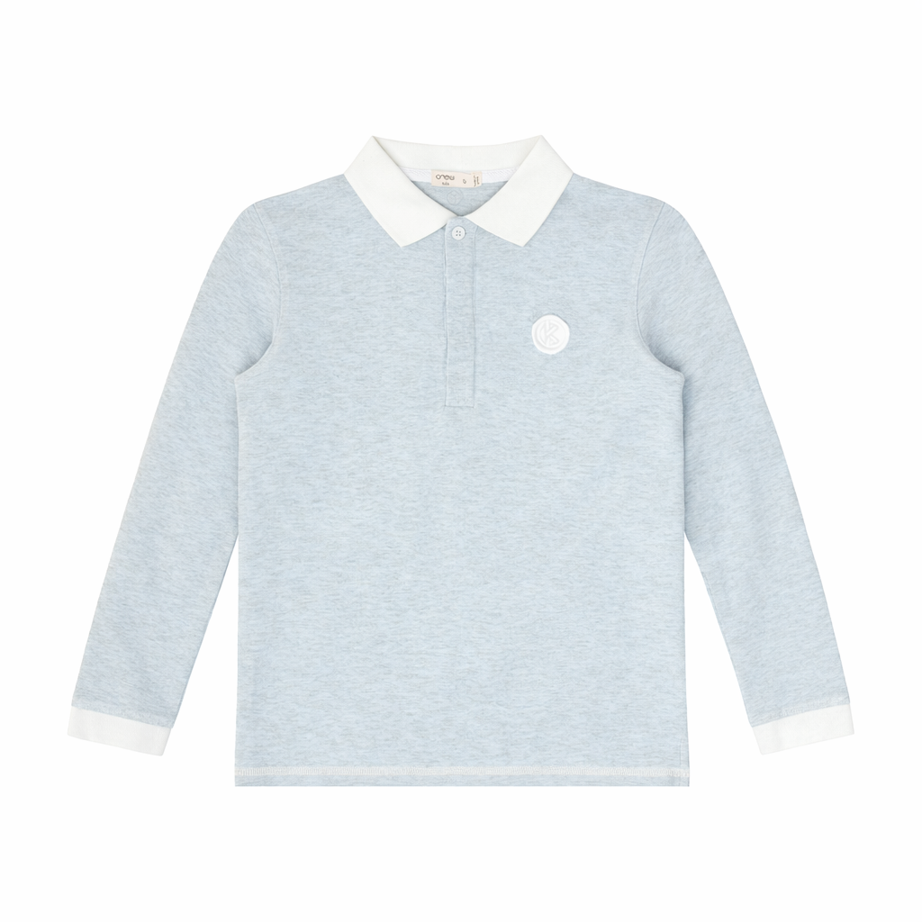 Jona Long Sleeve Polo - Blue