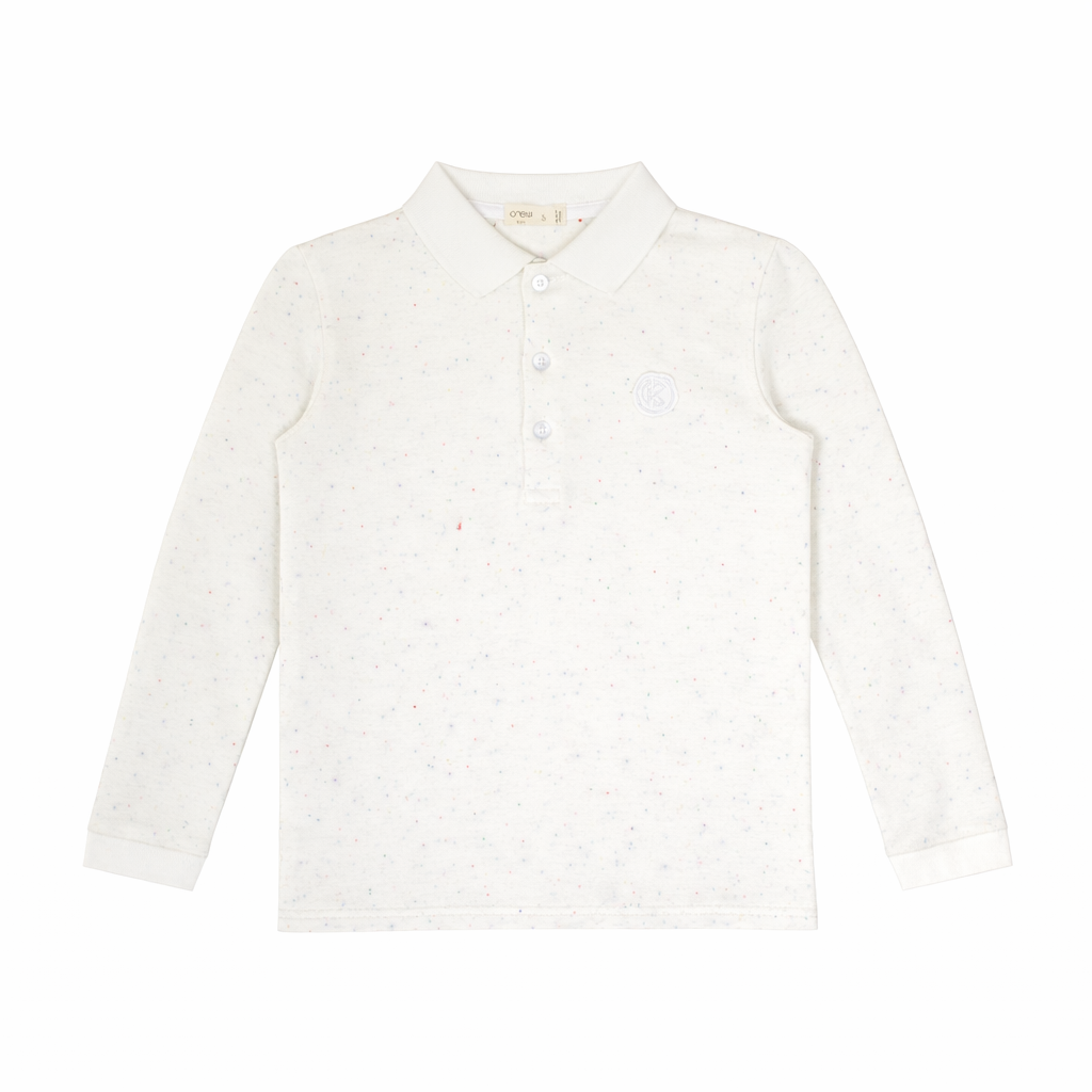 Sonny Long Sleeve Polo - White