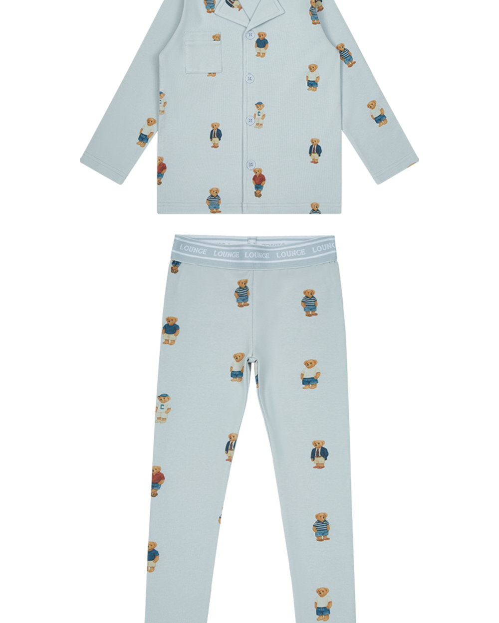 Crew Bear Grandpa Set - Light Blue