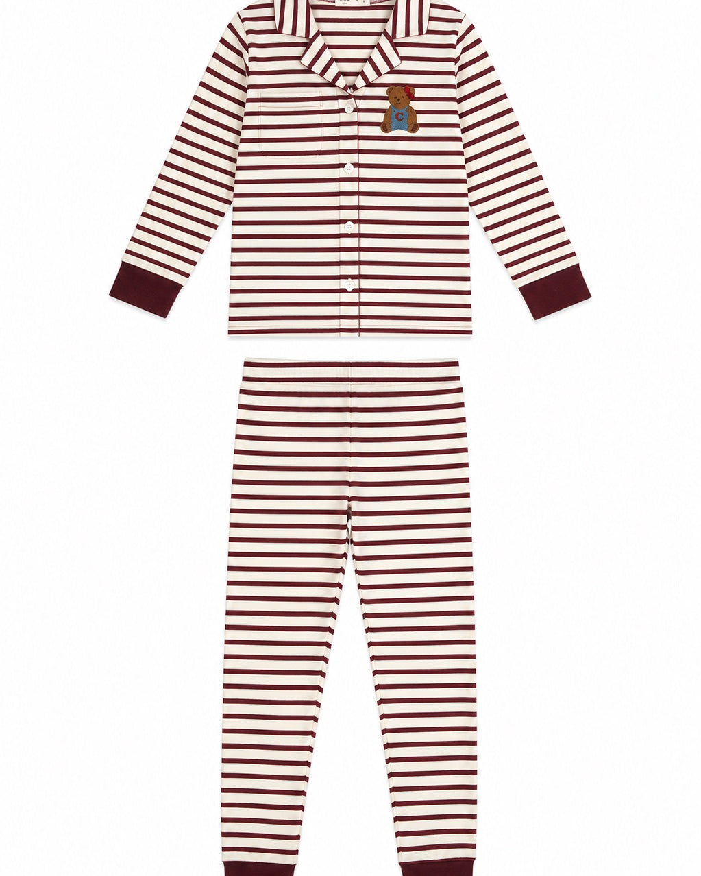 Teddy Grandpa Set - Maroon